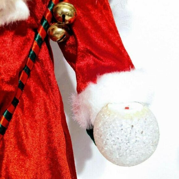 Quacker Factory Teddy Bear Santa With List Christmas Sack 26" Plush Figure - Picture 7 of 11